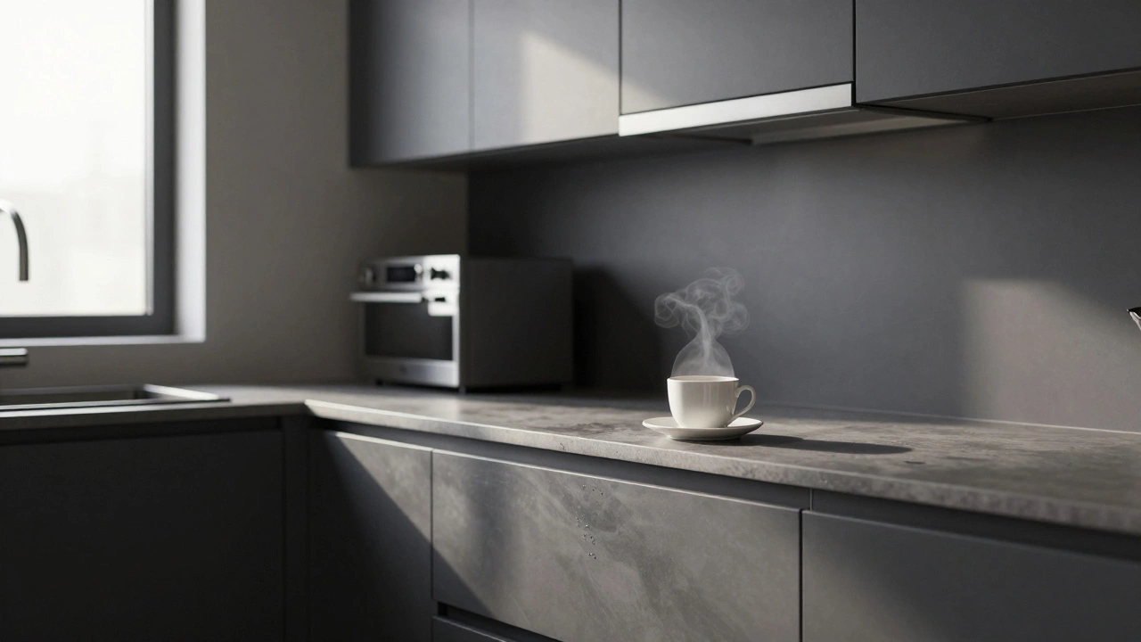 На каком цвете меньше видно грязь на кухне: лучшие оттенки для мебели