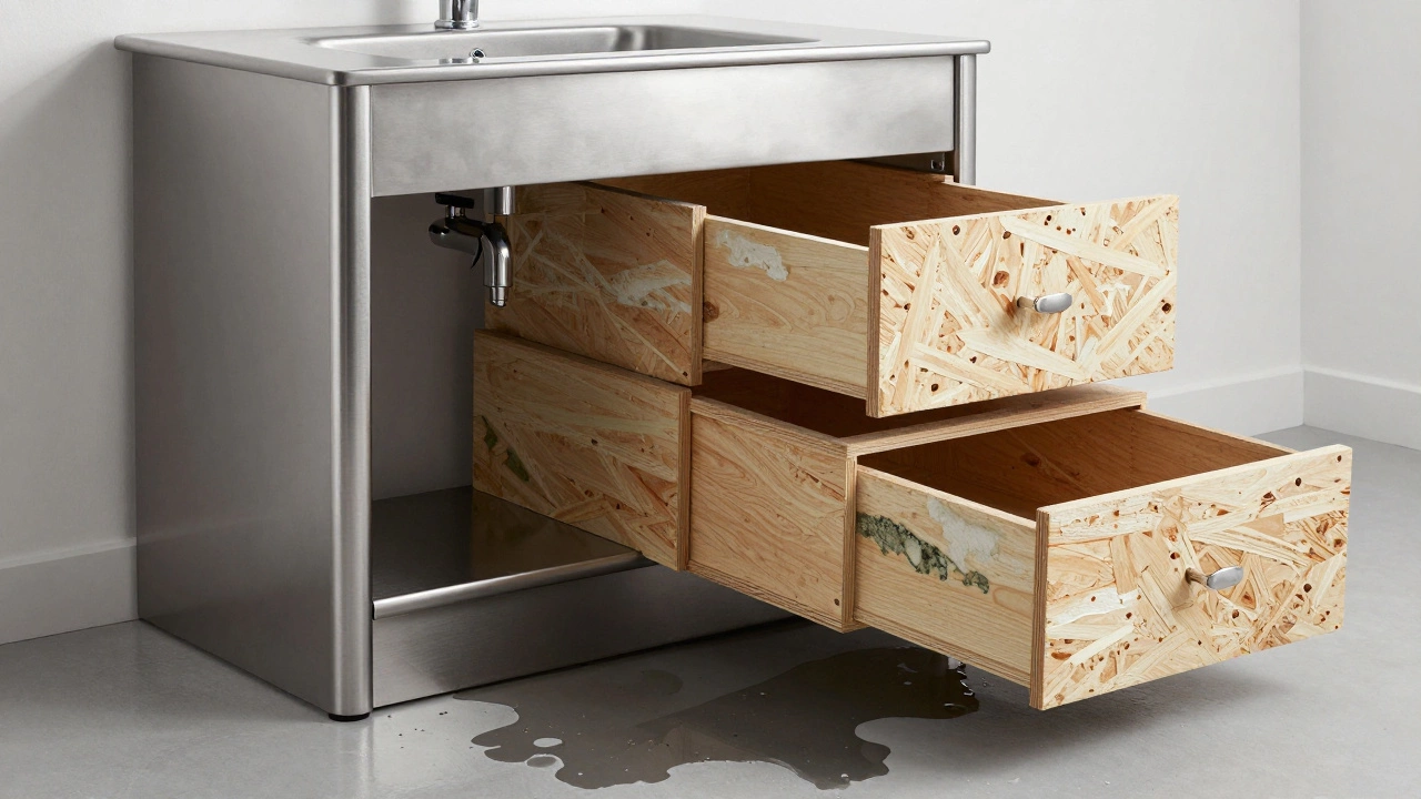 Нержавеющая сталь против разваливающейся ДСП: выбор долговечности в ванной.
